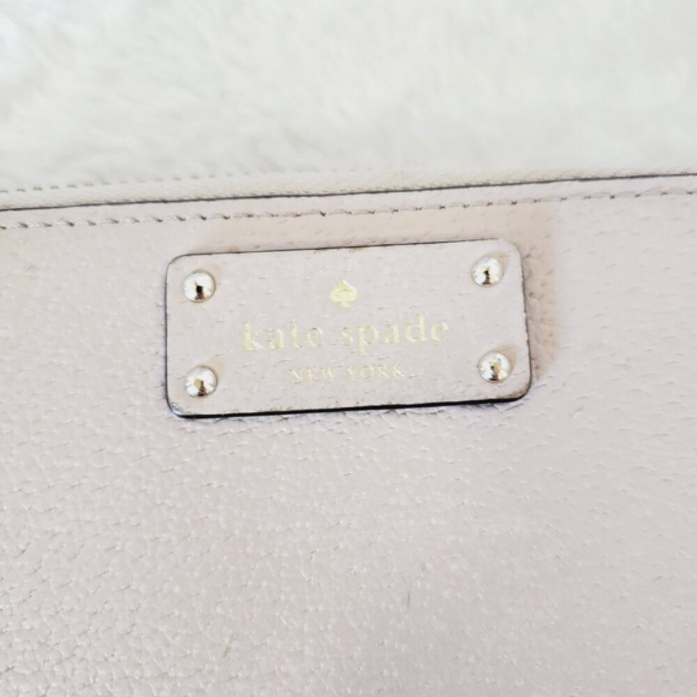 Kate Spade Cream Leather Zip Wallet - Picture 4 of 7